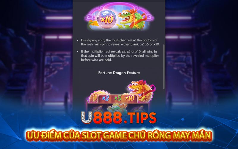 uu diem cua slot game chu rong may man 